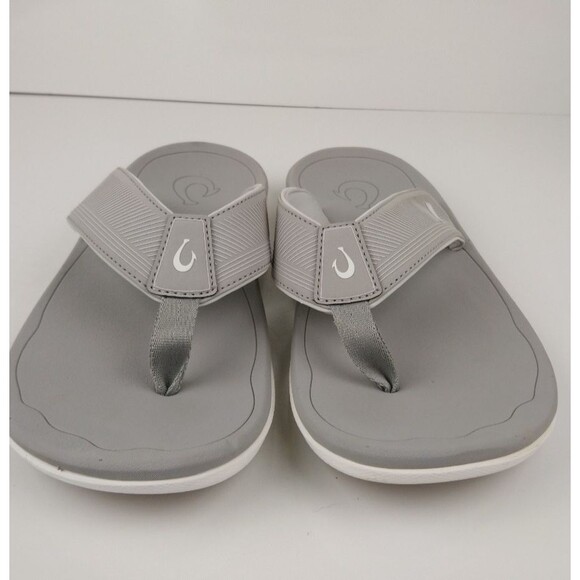 OluKai Ahi Kai Sandals Flip Flops Men\'s Size 9 Ash Grey main image 7